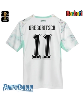 Austria Michael Gregoritsch #11 Tricou Fotbal Replică Mondial 2026 Barbati Deplasare